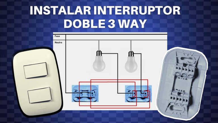 Aprende a instalar un interruptor doble de 3 vías en solo 6 pasos